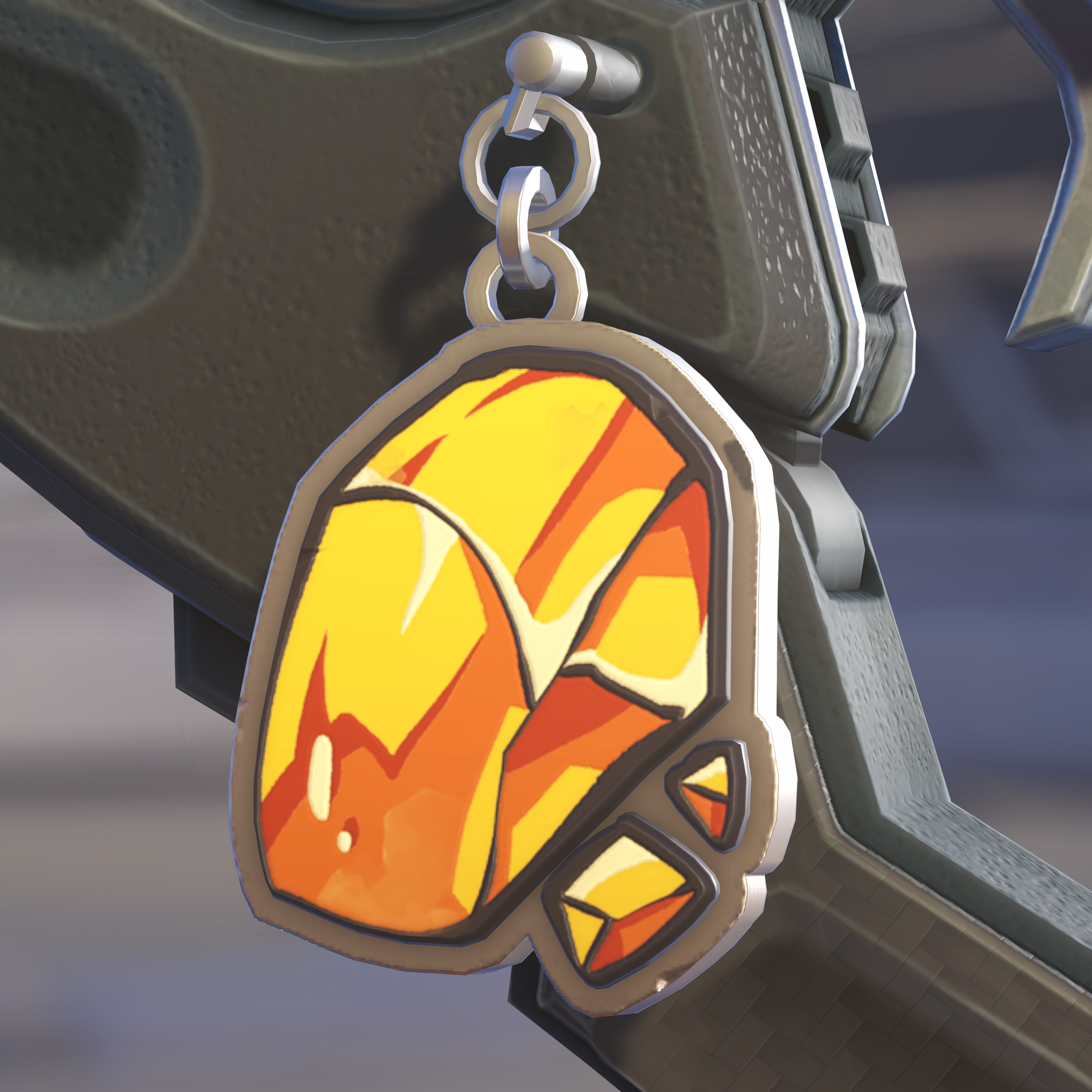 Charme d'arme Team Peps accrochée à une arme dans Overwatch